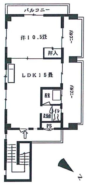 フォレストビル401 間取り図