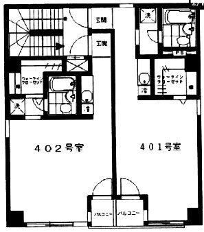 大塚ビル第2401 間取り図