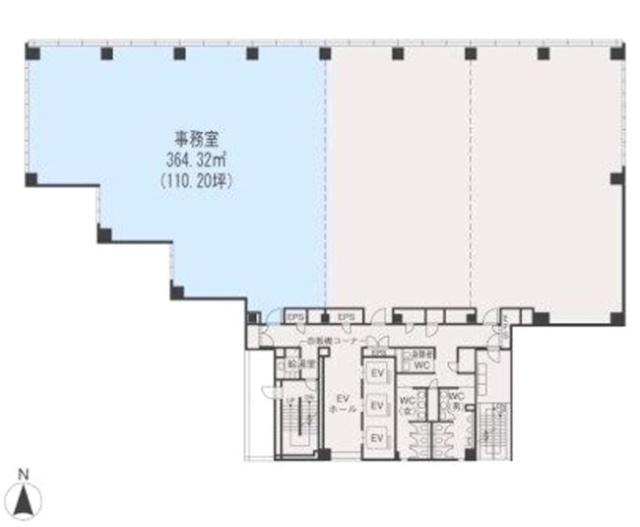 プライム千駄ヶ谷ビル5F 間取り図