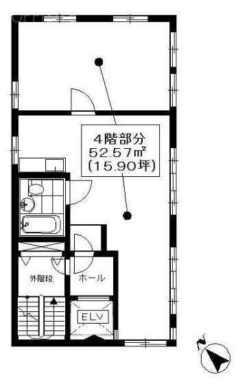 イロハ堂ビル4F 間取り図
