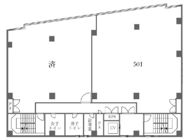 ECS第27ビル501 間取り図