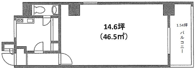 メローナ日本橋705 間取り図