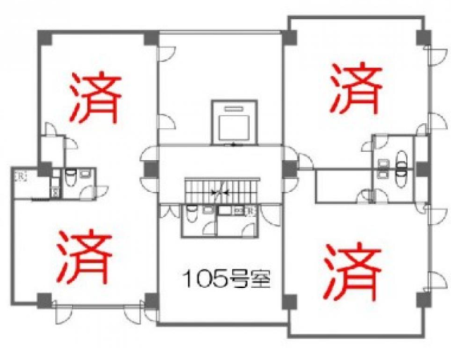 エルオフィス神宮前105 間取り図