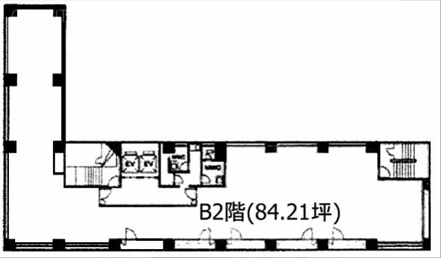 ユニゾ蛎殻町北島ビルAB 間取り図