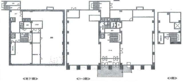 菱屋会館B1F～4F 間取り図