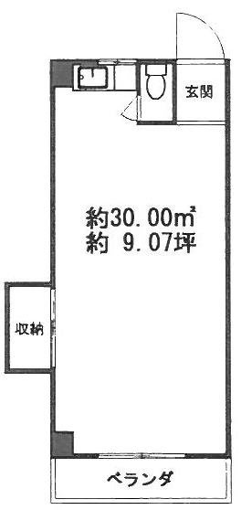 メゾンコジマビル204 間取り図
