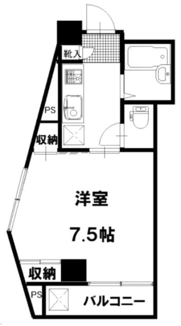 第11花園ビル301 間取り図