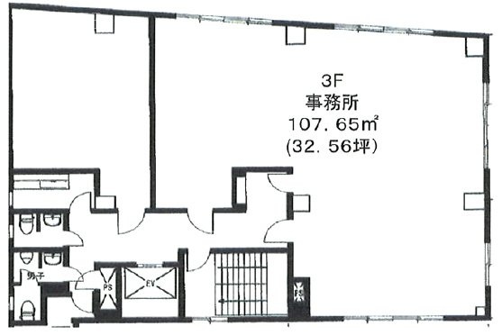 第5清水ビル3F 間取り図