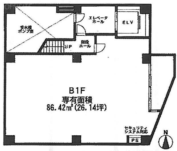 神宮前ハッピービルB1F 間取り図