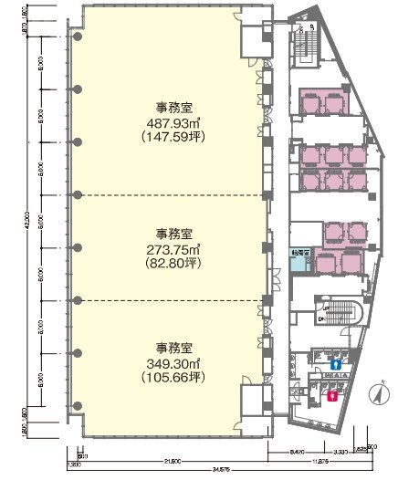 青山OM-SQUAREビル401 間取り図