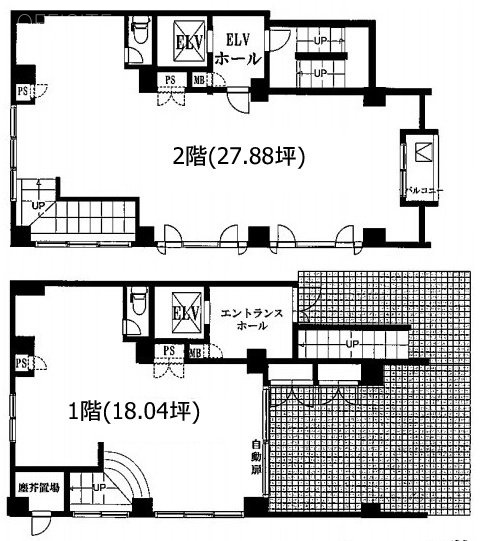 ウェルビーズ吉祥寺1F～2F 間取り図