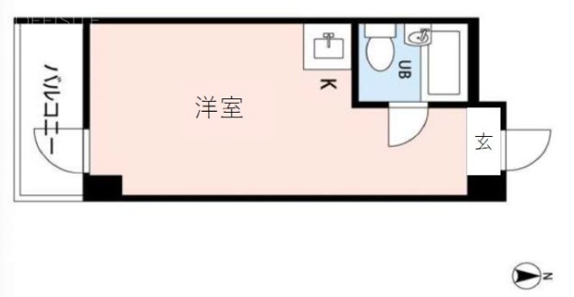 トップルーム品川306 間取り図