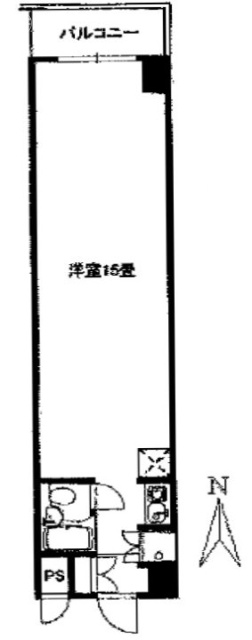 藤和高田馬場コープⅡ1006 間取り図