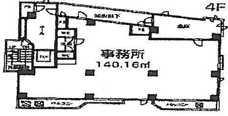 代々木パレスビル4F 間取り図