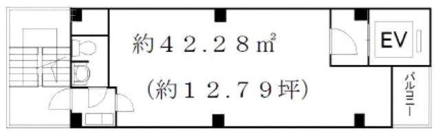 高麗羅ビル2F 間取り図