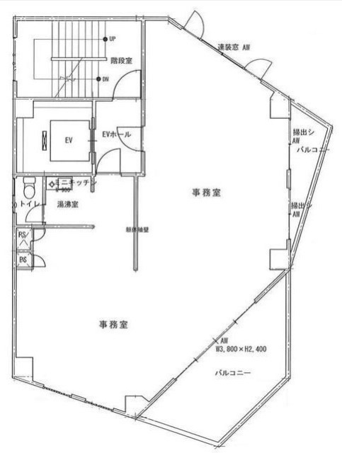 第二飯島ビル3F 間取り図