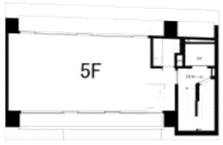W2 KODENMACHOビル5F 間取り図