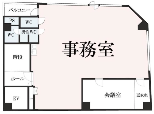 八重洲新宿御苑ビル3F 間取り図