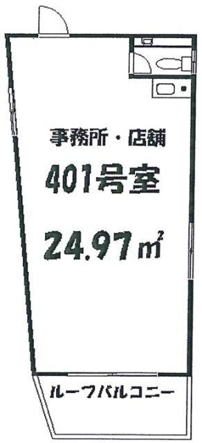 平町1丁目ビル401 間取り図