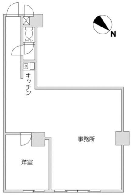 セブンスターマンション門前仲町307 間取り図