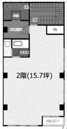 ガーネットビル2F 間取り図