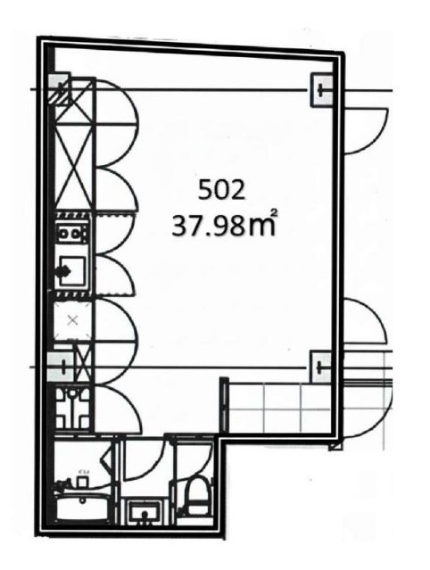 BIRTH神宮前502 間取り図
