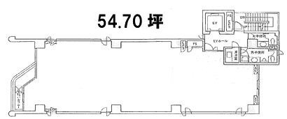 ランディック第3日本橋ビル2F 間取り図