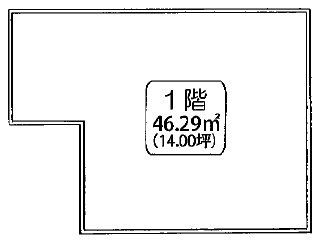 戸越駅店舗ビル1F 間取り図