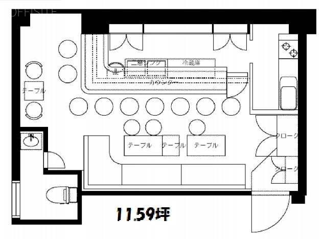 ウォータータワービルB 間取り図