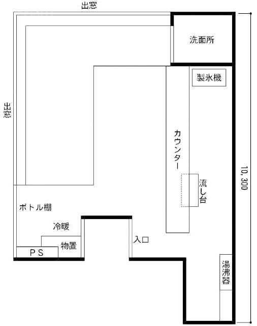 森林第3ビル501 間取り図