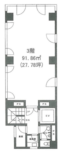 SECOFFCOM(セックオフコム)ビル3F 間取り図