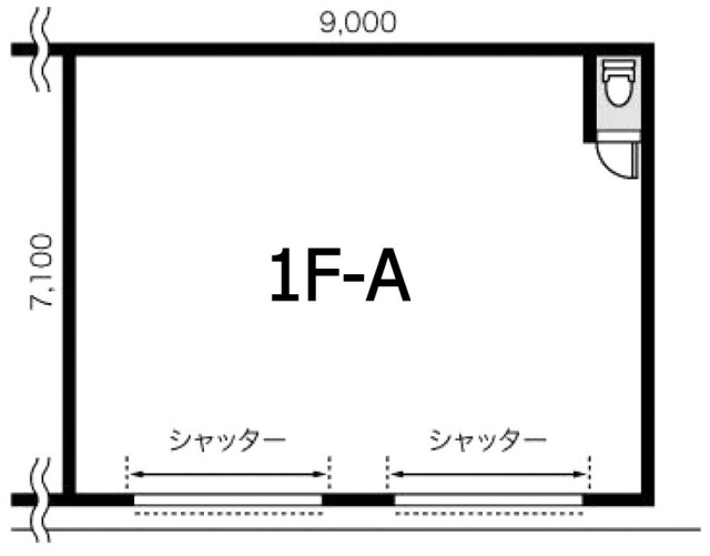 洗足学園前店舗ビルA 間取り図