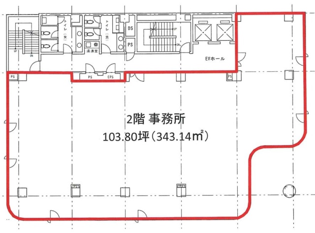 BIENQUAD(ビアンクオード)ビル2F 間取り図