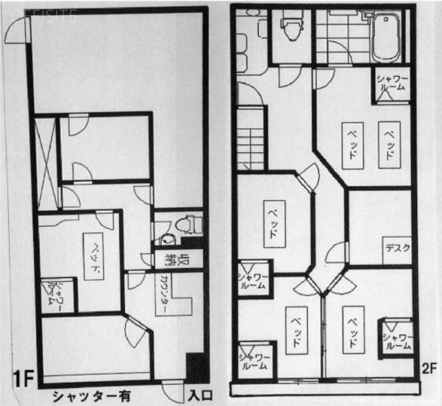 秀和六本木レジデンス1~2F(206) 間取り図