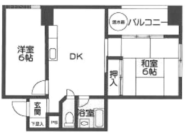 寛永寺坂ハイム504 間取り図