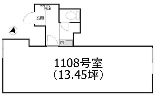 代々木シティホームズ1108 間取り図