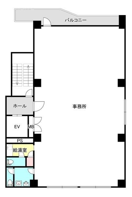 Sハルヤマビル2F 間取り図