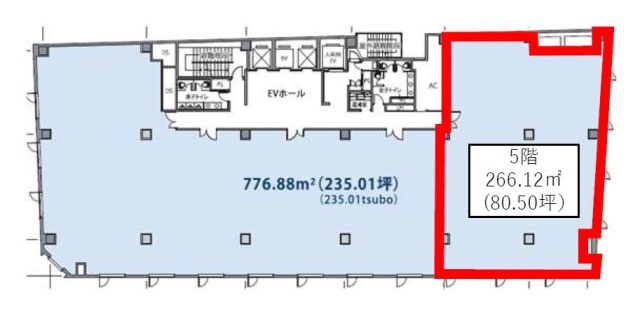 内幸町ダイビル5F 間取り図