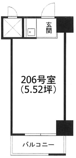 DIKマンション新橋206 間取り図