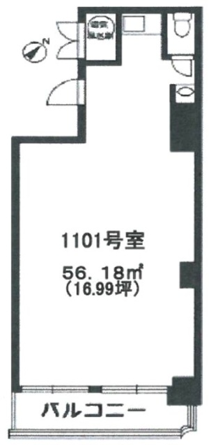 第15イチオク1101 間取り図