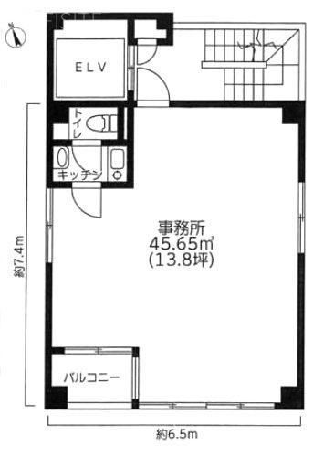 NISHIMURAビル2F 間取り図