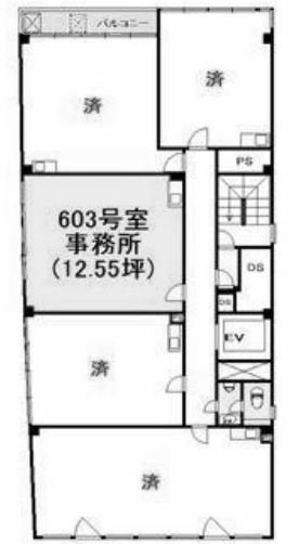 ガーデンパークビル603 間取り図