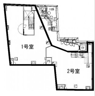 原宿250B1F 間取り図