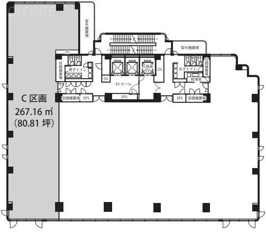 BPRプレイス神谷町C 間取り図