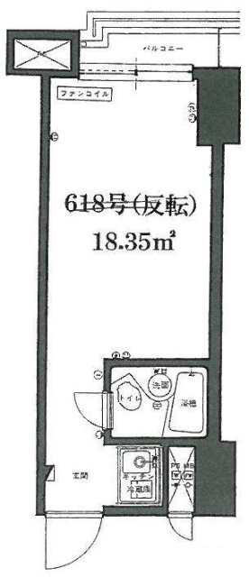 新宿ダイカンプラザA館618 間取り図