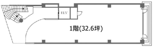 ひきだしのような家に1F 間取り図