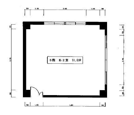 第一白川ビルB-2 間取り図