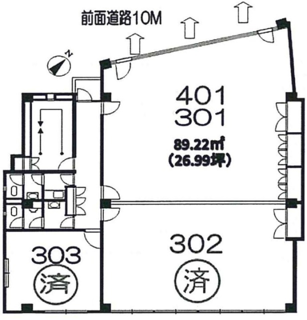 小島砂子ビル301 間取り図