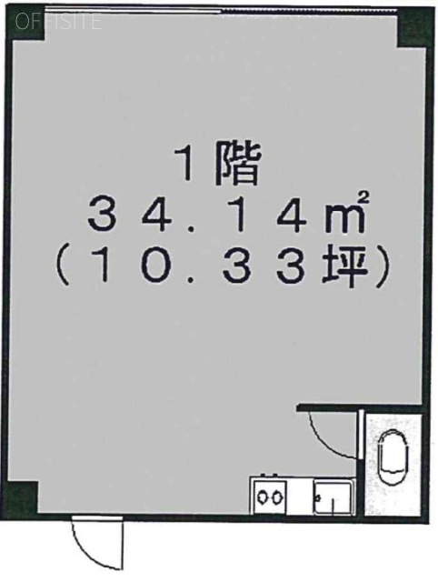 コーポ小坂ビル1F 間取り図