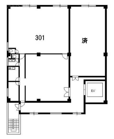 第5井上ビル301 間取り図